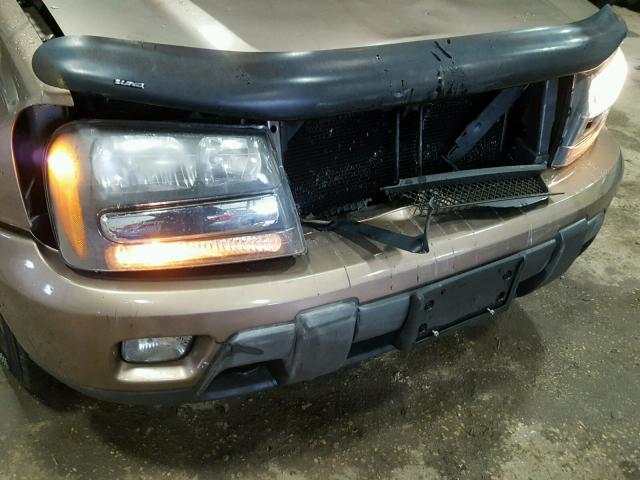 1GNDT13S922351743 - 2002 CHEVROLET TRAILBLAZE TAN photo 9