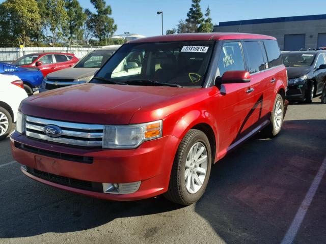 2FMGK5CC6BBD03700 - 2011 FORD FLEX SEL RED photo 2