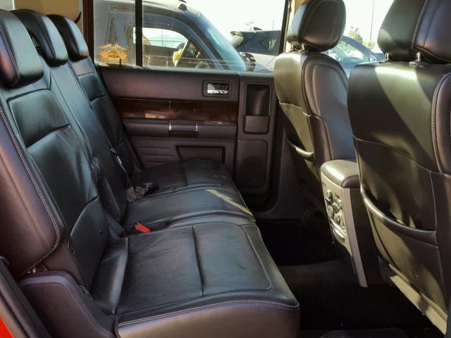 2FMGK5CC6BBD03700 - 2011 FORD FLEX SEL წითელი ფოტო 6