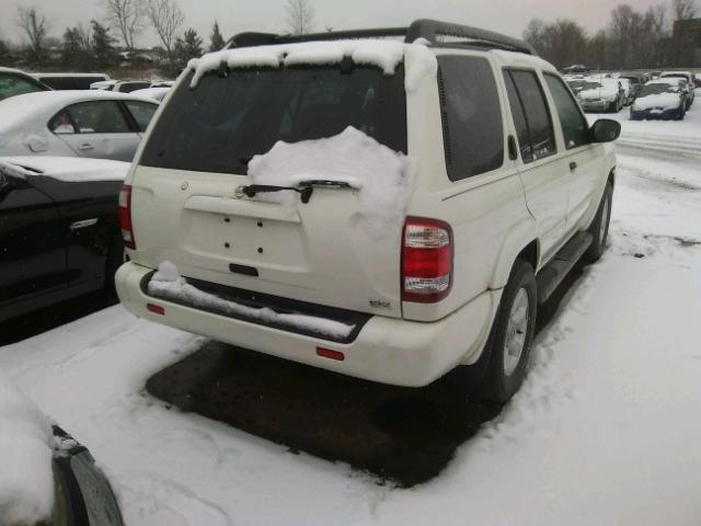 JN8DR09Y34W900978 - 2004 NISSAN PATHFINDER WHITE photo 4