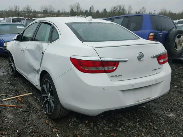 1G4PW5SK3G4183692 - 2016 BUICK VERANO SPO WHITE photo 3