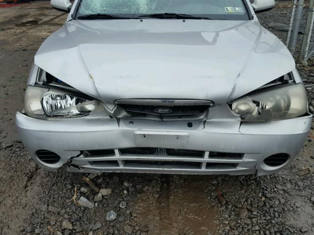 KMHDN45D83U612686 - 2003 HYUNDAI ELANTRA GL SILVER photo 7