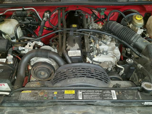 1J4GZ58S4SC665454 - 1995 JEEP GRAND CHER RED photo 7