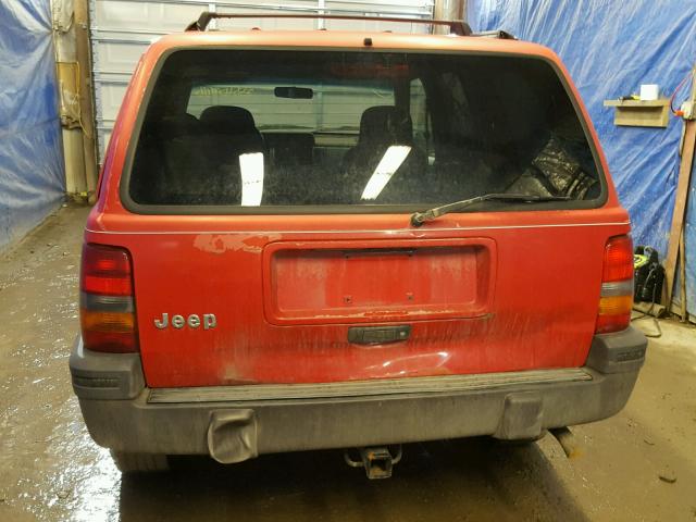 1J4GZ58S4SC665454 - 1995 JEEP GRAND CHER RED photo 9