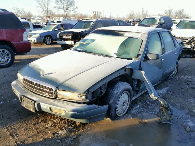 2G4WB54L2P1450622 - 1993 BUICK REGAL CUST GREEN photo 2