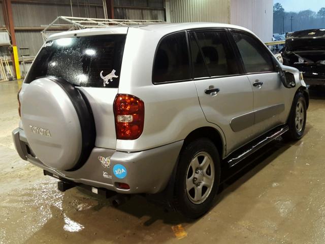 JTEGD20V240041080 - 2004 TOYOTA RAV4 SILVER photo 4