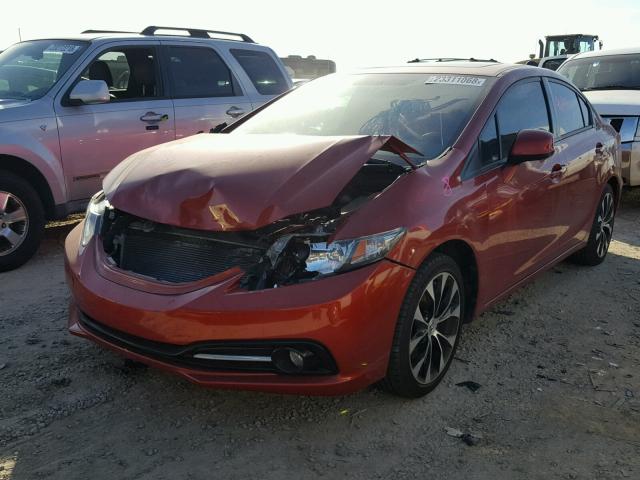 2HGFB6E53DH707320 - 2013 HONDA CIVIC SI RED photo 2