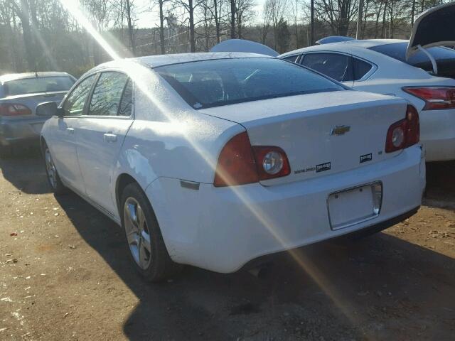 1G1ZH57B994107132 - 2009 CHEVROLET MALIBU 1LT WHITE photo 3