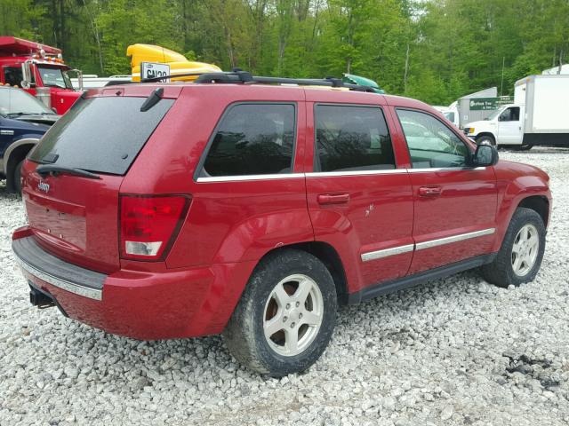 1J4HR58N86C302000 - 2006 JEEP GRAND CHER RED photo 4