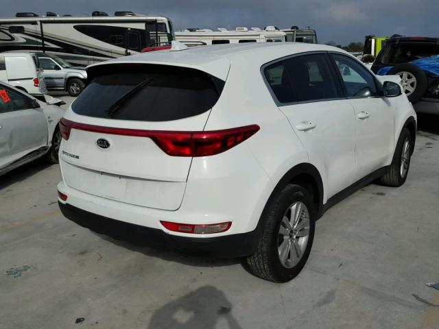 KNDPM3AC0H7107906 - 2017 KIA SPORTAGE L WHITE photo 4