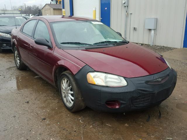 1C3EL46X12N284807 - 2002 CHRYSLER SEBRING LX MAROON photo 1