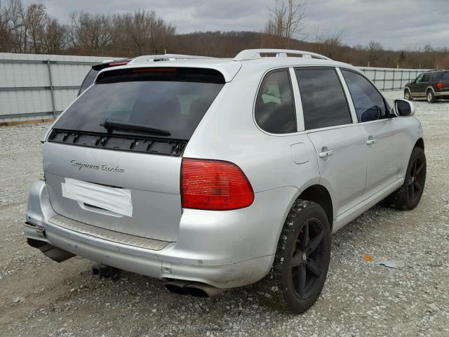 WP1AC29P24LA91203 - 2004 PORSCHE CAYENNE TU SILVER photo 4