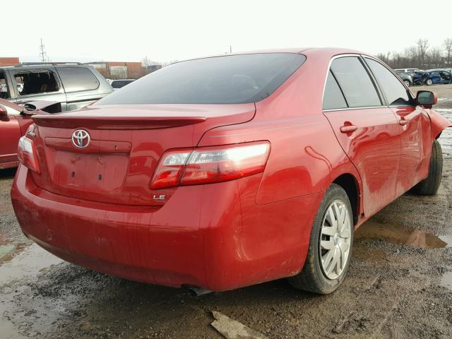 4T1BE46K87U093813 - 2007 TOYOTA CAMRY NEW RED photo 4