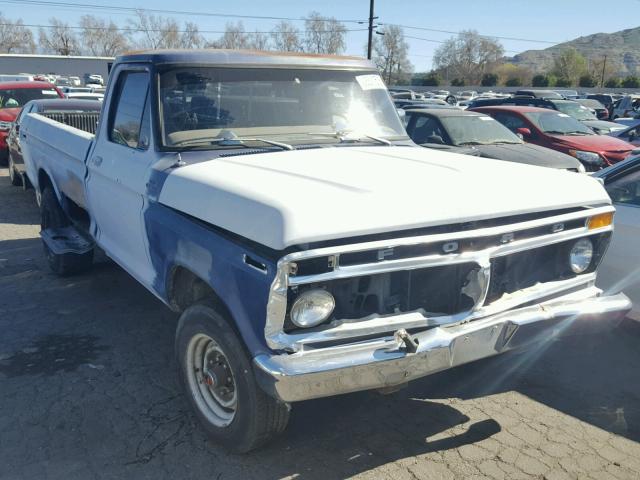 F26HRY84243 - 1977 FORD F-250 BLUE photo 1