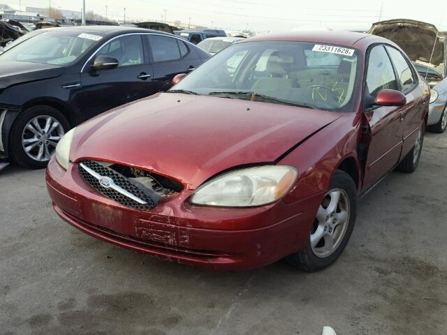 1FAFP55213A214478 - 2003 FORD TAURUS SES BURGUNDY photo 2