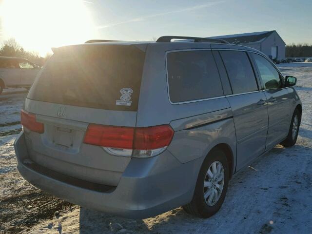 5FNRL38428B088764 - 2008 HONDA ODYSSEY EX BLUE photo 4