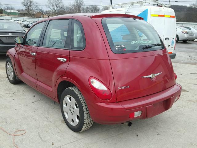 3A8FY48B98T213651 - 2008 CHRYSLER PT CRUISER RED photo 3