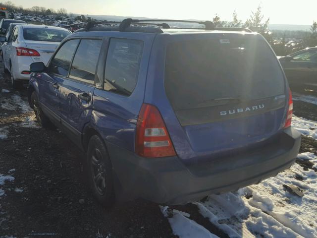 JF1SG63603H760190 - 2003 SUBARU FORESTER 2 BLUE photo 3