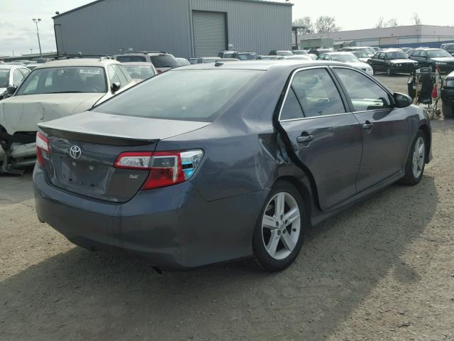 4T1BF1FK7DU287563 - 2013 TOYOTA CAMRY L CHARCOAL photo 4