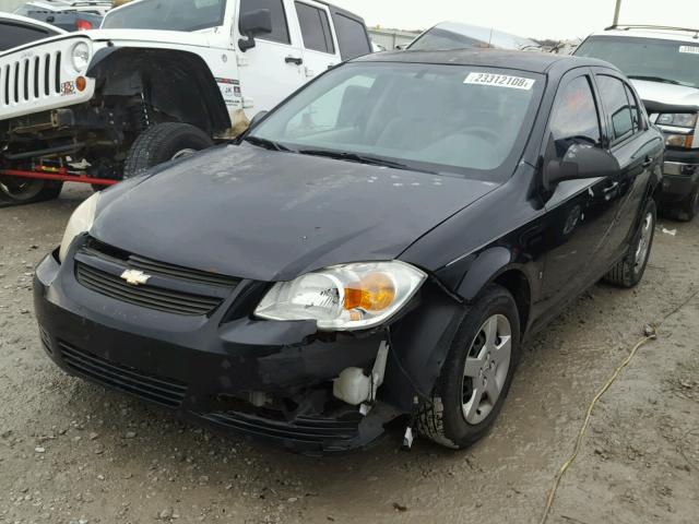 1G1AK55F567718080 - 2006 CHEVROLET COBALT LS BLACK photo 2