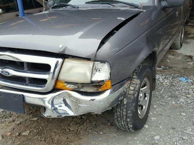 1FTYR14V5YTA03846 - 2000 FORD RANGER SUP GRAY photo 9