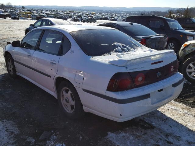 2G1WH55K6Y9338166 - 2000 CHEVROLET IMPALA LS WHITE photo 3