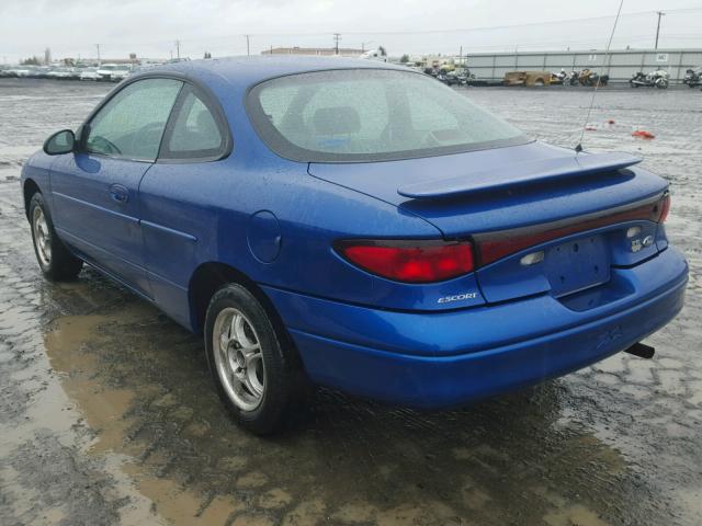 3FAKP1138XR169993 - 1999 FORD ESCORT ZX2 BLUE photo 3