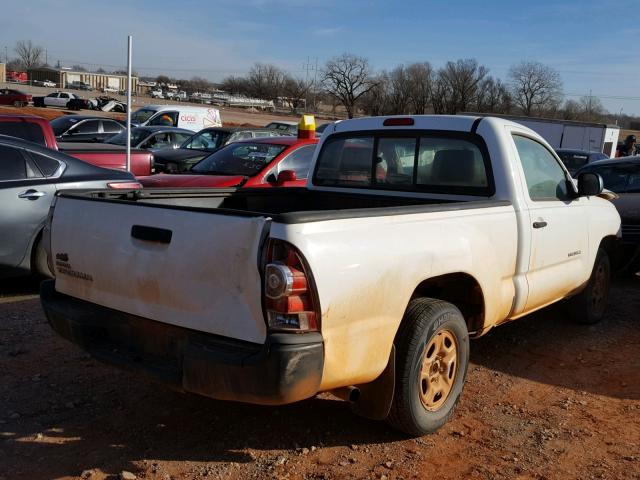 5TENX22N49Z625293 - 2009 TOYOTA TACOMA WHITE photo 4