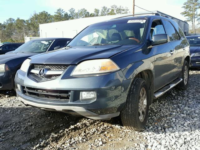 2HNYD188X4H534206 - 2004 ACURA MDX TOURIN BLUE photo 2