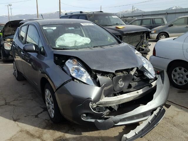 1N4AZ0CP5EC334071 - 2014 NISSAN LEAF S GRAY photo 1