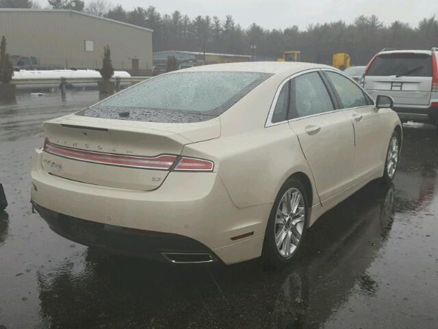 3LN6L2GK6GR605683 - 2016 LINCOLN MKZ BEIGE photo 4