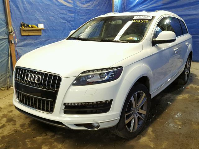 WA1LGAFE2FD030288 - 2015 AUDI Q7 PREMIUM WHITE photo 2