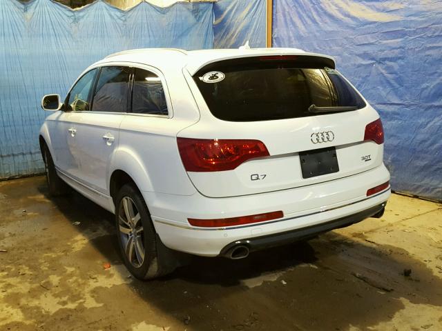 WA1LGAFE2FD030288 - 2015 AUDI Q7 PREMIUM WHITE photo 3