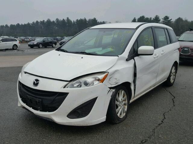 JM1CW2BL4C0112271 - 2012 MAZDA 5 WHITE photo 2