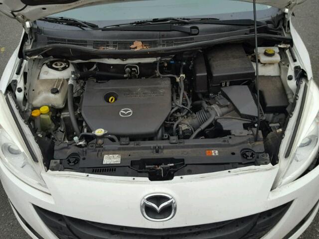 JM1CW2BL4C0112271 - 2012 MAZDA 5 WHITE photo 7