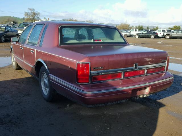 1LNLM81W3SY623096 - 1995 LINCOLN TOWN CAR E RED photo 3