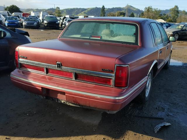 1LNLM81W3SY623096 - 1995 LINCOLN TOWN CAR E RED photo 4