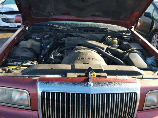 1LNLM81W3SY623096 - 1995 LINCOLN TOWN CAR E RED photo 7