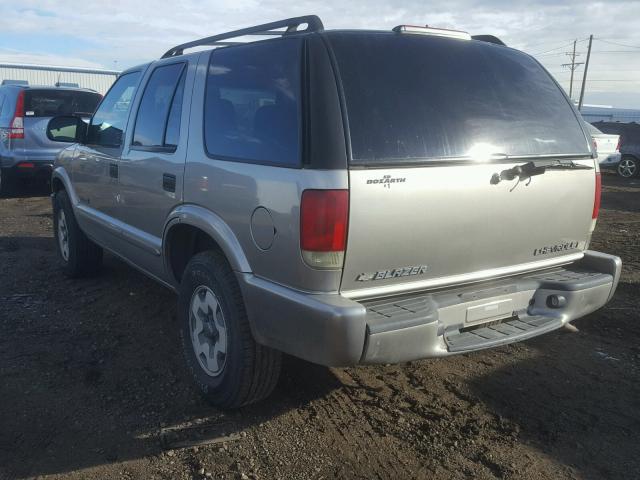 1GNDT13W12K164192 - 2002 CHEVROLET BLAZER TAN photo 3