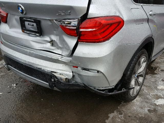 5UXXW3C59J0Y66012 - 2018 BMW X4 XDRIVE2 SILVER photo 9