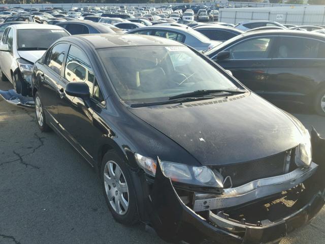 2HGFA16539H519134 - 2009 HONDA CIVIC LX BLACK photo 1