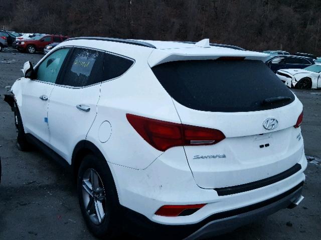 5XYZUDLB9JG528129 - 2018 HYUNDAI SANTA FE S WHITE photo 3