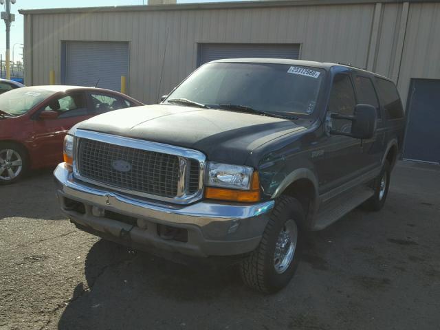 1FMSU43F81EA48477 - 2002 FORD EXCURSION BLACK photo 2