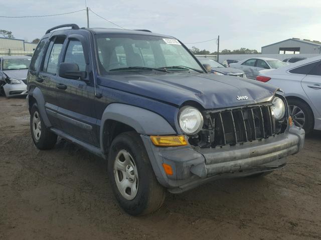 1J4GK48K46W137741 - 2006 JEEP LIBERTY SP BLUE photo 1