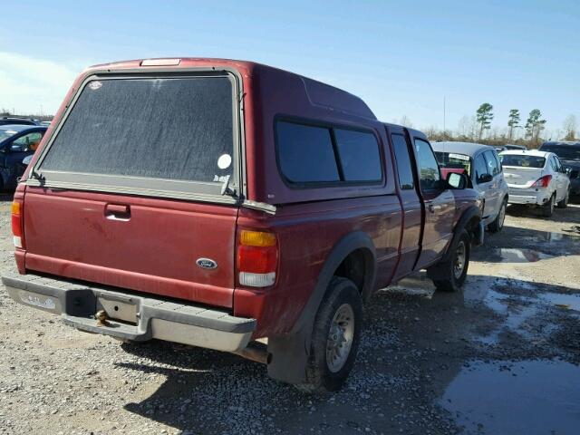 1FTZR15X9WPA65731 - 1998 FORD RANGER SUP MAROON photo 4