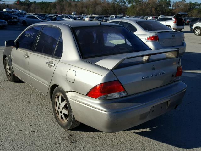 JA3AJ36E82U058860 - 2002 MITSUBISHI LANCER LS SILVER photo 3