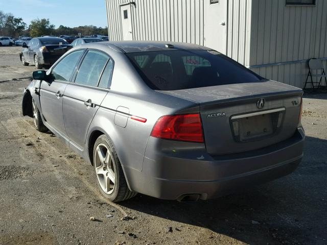 19UUA66285A015892 - 2005 ACURA TL GRAY photo 3