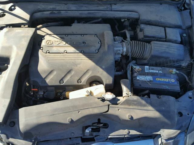 19UUA66285A015892 - 2005 ACURA TL GRAY photo 7