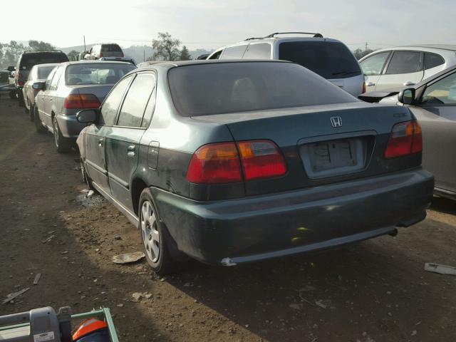 2HGEJ6612XH527583 - 1999 HONDA CIVIC BASE GREEN photo 3