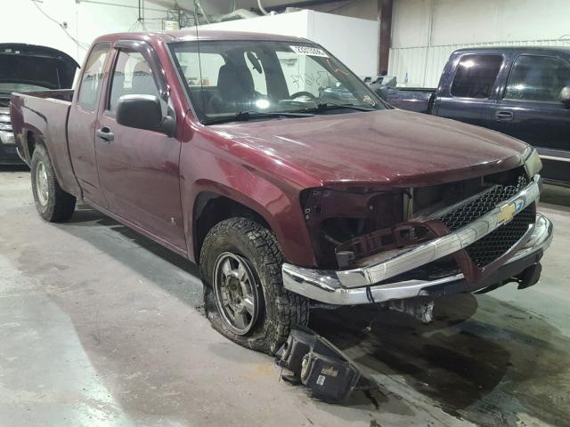 1GCCS19E178110448 - 2007 CHEVROLET COLORADO MAROON photo 1